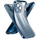 Blaue Lack-Optik iPhone 12 Pro Hüllen Art: Slim Cases durchsichtig aus Silikon für kabelloses Laden 