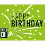 Super Cut Gutschein Trägerkarte Geburtstag