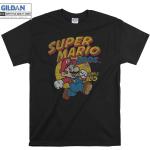Weiße Oversize Super Mario Mario T-Shirts 