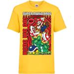 Gelbe Super Mario Mario Kinder T-Shirts Größe 128 