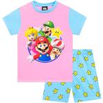 Bunte Super Mario Mario Kinderschlafanzüge & Kinderpyjamas für Mädchen Größe 116 