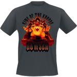 Graue Super Mario Bowser Rundhals-Ausschnitt T-Shirts für Herren Größe XXL 
