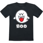 Super Mario - Gaming T-Shirt für Kinder - Kids - Boo - für Mädchen & Jungen - schwarz