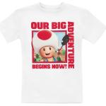 Weiße Super Mario Toad Rundhals-Ausschnitt Kinder T-Shirts für Babys 