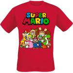 Rote Super Mario Mario Rundhals-Ausschnitt T-Shirts für Herren Größe XXL 