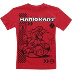Rote Super Mario Mario Rundhals-Ausschnitt Kinder T-Shirts Größe 140 