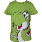 Grüne Super Mario Yoshi Kinder T-Shirts aus Baumwolle Größe 98 