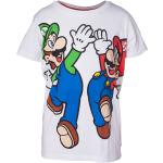 Weiße Super Mario Mario Kinder T-Shirts aus Baumwolle Größe 134 