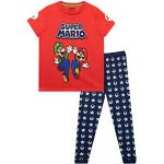 Rote Super Mario Mario Kinderschlafanzüge & Kinderpyjamas für Jungen Größe 110 