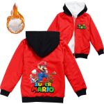 Rote Super Mario Mario Kinderoberteile aus Baumwollmischung für Jungen für den für den Winter 