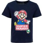 Dunkelblaue Motiv Kurzärmelige Super Mario Kinder T-Shirts trocknergeeignet für Jungen Größe 98 