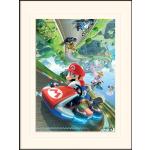 Super Mario Mario Kunstdrucke aus Kunststoff mit Rahmen 30x40 
