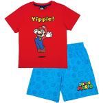 Reduzierte Rote Super Mario Mario Kinderschlafanzüge & Kinderpyjamas für Jungen Größe 116 
