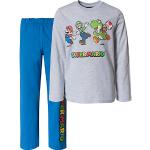 Super Mario Schlafanzug blau/grau Jungen Kinder