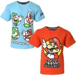 Motiv Kurzärmelige Super Mario Mario Kinder T-Shirts aus Baumwolle 