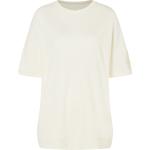 Weiße Oversize Super.Natural Bio T-Shirts aus Kunstfaser für Damen Größe L 