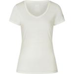 Reduzierte Weiße Super.Natural V-Ausschnitt T-Shirts aus Merino-Wolle für Damen Größe XL 