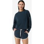 Reduzierte Cyanblaue Super.Natural Rundhals-Ausschnitt Damensweatshirts aus Wolle Cropped Größe M 