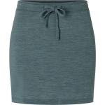 Super.natural W Everyday Skirt Urban Chic Melange, Größe M - Damen Merino Röcke, Farbe Blau