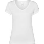 Reduzierte Weiße Super.Natural V-Ausschnitt T-Shirts für Damen Größe L 