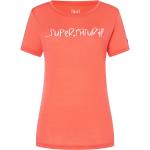 Reduzierte Korallenrote Super.Natural T-Shirts für Damen Größe M 