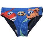 Dunkelblaue Motiv Super Wings Kinderbadeslips aus Polyester für Jungen Größe 110 