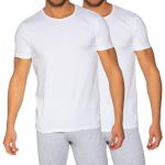 Reduzierte Weiße Superdry T-Shirts aus Baumwollmischung für Herren Größe S 2-teilig 
