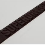 Braune Superdry Ledergürtel mit Schnalle aus Leder für Herren Größe L 
