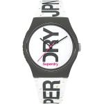 Superdry Damen Analog Quarz Uhr mit Silikon Armband SYL189WB
