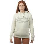 Reduzierte Beige Superdry Damensweatshirts aus Baumwolle Größe S 