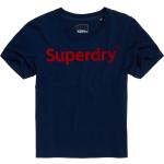 Marineblaue Superdry T-Shirts für Damen Größe M für den für den Sommer 