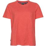 Korallenrote Melierte Vintage Superdry T-Shirts für Damen Größe M 