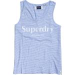Blaue Superdry Tank-Tops für Damen Größe S für den für den Sommer 
