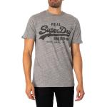 Reduzierte Graue Superdry T-Shirts aus Baumwolle für Herren 