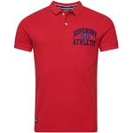 Rote Vintage Superdry Herrenpoloshirts & Herrenpolohemden Größe L 