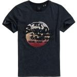 Marineblaue Superdry T-Shirts für Damen 