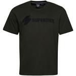 Superdry Mens Code SL Applique Tee T-Shirt, Surplus Goods Olive, X-Small