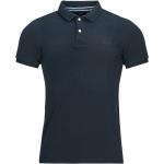Reduzierte Marineblaue Superdry Classic Herrenpoloshirts & Herrenpolohemden Größe XL 