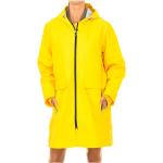 Reduzierte Gelbe Wasserdichte Superdry Regenjacken mit Reißverschluss aus Baumwolle mit Kapuze für Damen 