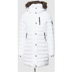 Weiße Gesteppte Superdry Damensteppmäntel & Damenpuffercoats aus Nylon mit Kapuze Größe XS für den für den Herbst 
