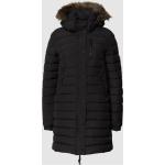 Schwarze Gesteppte Superdry Damensteppmäntel & Damenpuffercoats aus Nylon mit Kapuze Größe XS für den für den Herbst 
