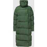 Dunkelgrüne Gesteppte Superdry Stehkragen Damensteppmäntel & Damenpuffercoats aus Polyester Größe XL für den für den Herbst 