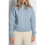 Reduzierte Blaue Unifarbene Superdry Stehkragen Damensweatshirts mit Reißverschluss Größe XS 