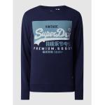 Marineblaue Superdry Herrensweatshirts aus Baumwolle Größe XL 