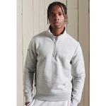 Graue Vintage Superdry Herrensweatshirts Größe 3 XL für den für den Herbst 