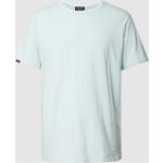 Hellblaue Unifarbene Superdry T-Shirts aus Baumwolle für Herren Größe XXL 