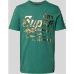 Grüne Superdry T-Shirts aus Baumwolle für Herren Größe XXL 