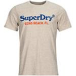 Reduzierte Beige Superdry T-Shirts für Herren Größe 3 XL 