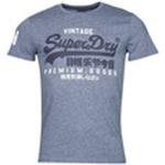 Reduzierte Blaue Superdry T-Shirts für Herren Größe 3 XL 
