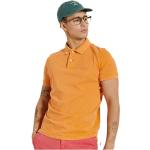 Orange Vintage Kurzärmelige Superdry Vintage Destroyed Kurzarm-Poloshirts für Herren Größe S 